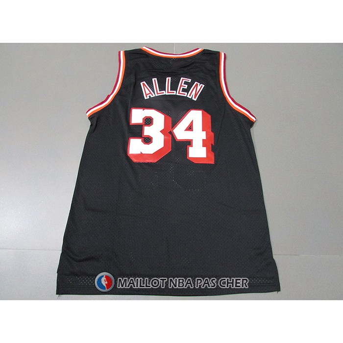 Maillot Miami Heat Ray Allen NO 34 Mitchell & Ness 2012-13 Noir